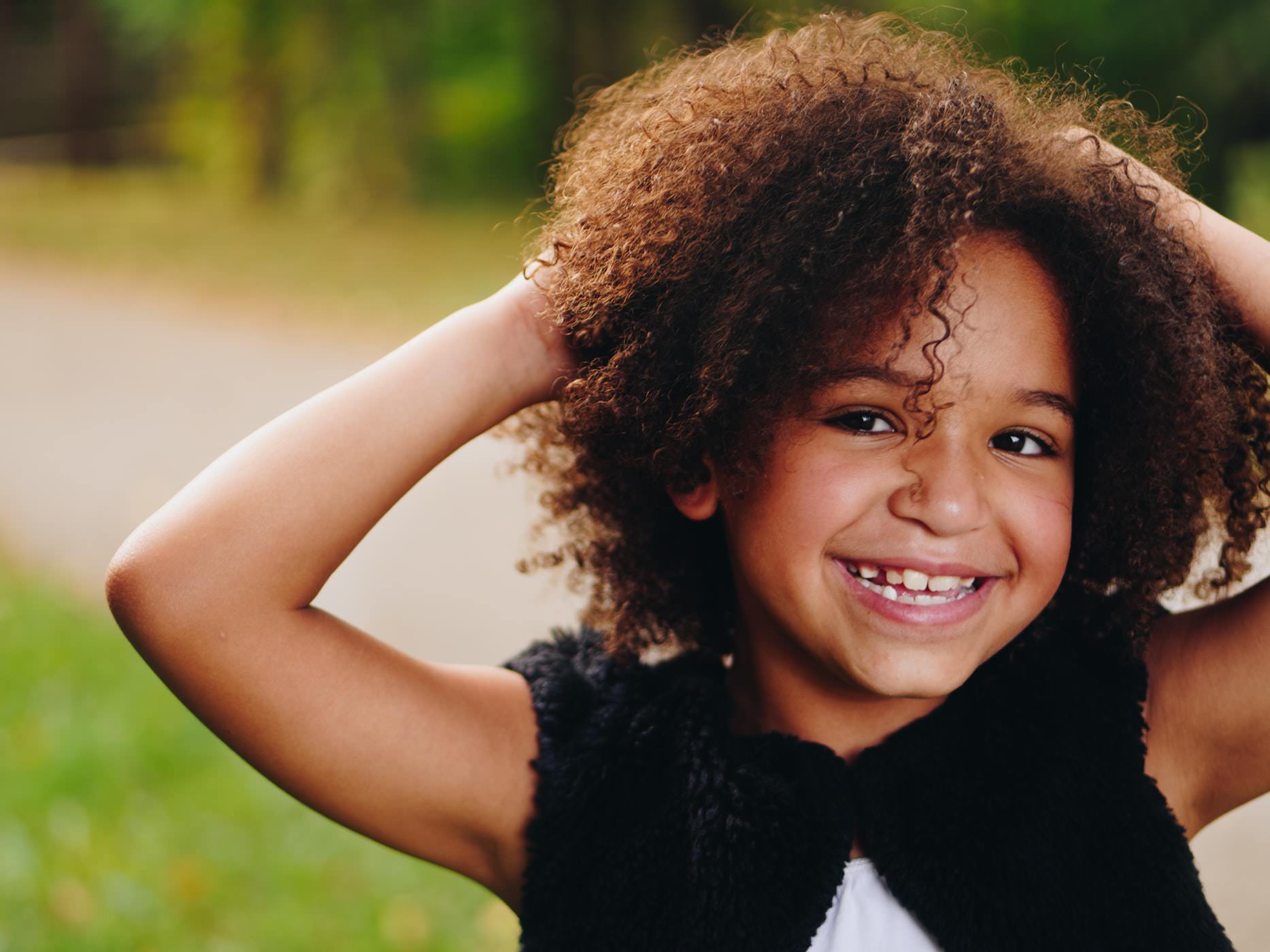 young child smiling